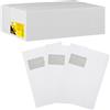 Idena 10251 - Busta pieghevole, sensibile alla pressione con finestra, DIN C4, 120 g/m², fondo 2 cm, 100 pezzi, 229 x 324 mm, bianco