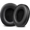 SOULWIT Cuscinetti di Ricambio per Sony MDR-7506 MDR-V6 MDR-V7 MDR-CD900ST Monitor Cuffie, Cuscinetti Auricolari con Pelle Proteica Più Morbida, Schiuma ad Alta Densità - Nero