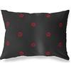 BonaMaison Rosso-Nero Fodera per Cuscino Cotone e Copricuscini Federa per Divano Casa Soggiorno Camera da Letto Decorazione Interni ed Esterni, 35x50 Cm - Progettata e Prodotta in Turchia