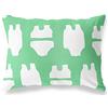 BonaMaison Petrolio Verde-Bianco Fodera per Cuscino Cotone e Copricuscini Federa per Divano Casa Soggiorno Camera da Letto Decorazione Interni ed Esterni, 35x50 Cm - Progettata e Prodotta in Turchia