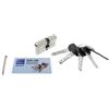 TESA TX853545N Cilindro europeo TX80, 35 x 45 mm, nichelato, per serrature a profilo europeo