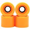 POFET Ruote per skateboard longboard, 60 x 45 mm, 78 A, ruote di ricambio anche per Cruiser Pennyboard Waveboard Snakeboard, ideali per principianti, set da 4, arancione