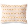 BonaMaison Bianco-Arancio Fodera per Cuscino Cotone e Copricuscini Federa per Divano Casa Soggiorno Camera da Letto Decorazione Interni ed Esterni, 35x50 Cm - Progettata e Prodotta in Turchia