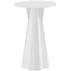 Plust Tavolo alto Frozen Ø 60 Piano bianco
