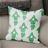 BonaMaison Fodera per Cuscino Verde petrolio e bianco Cotone e Copricuscini Federa per Divano Casa Soggiorno Camera da Letto Decorazione Interni ed Esterni, Dimensioni: 50x50 - Prodotta in Turchia