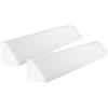 Pekitas - Barriera paracolpi in schiuma per lettino da bambini, fabbricato in Spagna, confezione da 2 unità Barrera 120cm,Pack 2 Uds bianco