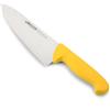 Arcos Coltello Chef con Lama in Acciaio Inossidabile Nitrum 200 mm - Coltello da Cucina Professionale Multipurpose con Manico Ergonomico in Polipropilene - Giallo, Serie 2900