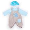 Bayer Design Vestiti per bambole di 40-46cm, tuta, top e berretto, set, vestito con elefante