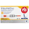 PIKDARE SPA Siringa Per Insulina Pic Insumed 0,5 Ml 100 Ui Ago Gauge 30lunghezza 8 Mm Senza Spazio Morto 3 Sacchetti Da 10 Pezzi