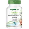 Fairvital | Acido ialuronico 400mg + Vitamina C - Altamente dosato - 90 Compresse - Vegan