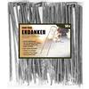 COM-FOUR® 50x Ancoraggi a terra in acciaio rivestito - robusti picchetti per veli e erbacce - ancoraggi per giardino e campeggio angolari (050 pezzi - 200x25x3.8mm)