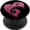 Disney The Nightmare Before Christmas Jack and Sally Heart PopSockets PopGrip Adesivo