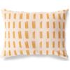 BonaMaison Bianco-Arancio Fodera per Cuscino Cotone e Copricuscini Federa per Divano Casa Soggiorno Camera da Letto Decorazione Interni ed Esterni, 35x50 Cm - Progettata e Prodotta in Turchia