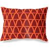 BonaMaison Arancio-Bordeaux Fodera per Cuscino Cotone e Copricuscini Federa per Divano Casa Soggiorno Camera da Letto Decorazione Interni ed Esterni, 35x50 Cm - Progettata e Prodotta in Turchia
