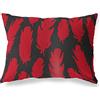 BonaMaison Rosso-Nero Fodera per Cuscino Cotone e Copricuscini Federa per Divano Casa Soggiorno Camera da Letto Decorazione Interni ed Esterni, 35x50 Cm - Progettata e Prodotta in Turchia