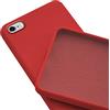 N NEWTOP Custodia Cover Compatibile per iPhone 6-6S Plus, Ori Case Guscio TPU Silicone Semi Rigido Colori Microfibra Interna Morbida (Rossa)