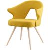 Scab Sedie YOU in legno massello 2803 - Scab Design : Colore - Bianco, Finiture - Ecopelle, Telaio - Faggio Sbiancato