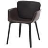 KNOLL poltroncina KN06 con basamento nero, interamente imbottita - KN06U1-C