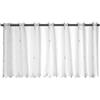 Elbersdrucke Tenda da bistrò, Sun Valley 00, bianca, trasparente, 48 x 138 cm, tenda corta per soggiorno, camera da letto, corridoio, cucina, finestra della cucina, privacy, protezione solare 195052