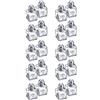 Westmark Set con mini contenitori per spezie, 10 set da 2 pezzi, Capacità: 10 ml l'uno, Acciaio inox/Vetro, Argento/Trasparente, 630722E2