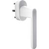Schellenberg 46506 Maniglia di Sicurezza ad Allarme in Bianco per finestre, Porte di balconi e terrazzi - 37 mm