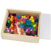 LENA - Legno Perline 160-Pezzo Mestieri Set nel Legno Scatola per 4+ Anni Bambini