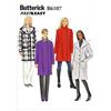 Butterick Modello 6107, Cappotto da Donna, Taglie (16-18)-XL (20-22) (24-26), Pile, Bianco, ZZ (LRG-XLG-XXL)
