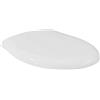 Ideal Standard Alto Sedile WC, forma arrotondata, Sedile del water resistente, incluso set di cerniere per una facile installazione, in robusto duroplast - Bianco (360x445x50 mm)
