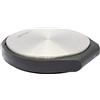 WAGNER Fermaporta BIG DISK COLORE ACCIAIO INOX - Diametro Ø 90 x 103 x 17 mm I Fermaporta da posizionare I Fermaporta premium in acciaio industriale e gomma termoplastica - 15509004