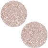 Spldsun 2 Pezzi Tovaglietta Oro Rosa Hollow, Tovagliette Oro Rosa Rotonde, Tovaglietta in PVC Tonda Vuota Tappetino, per Presina Piatto, Decorazione da Tavola (Oro Rosa)