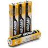 VELAMP HR03/4BP Batterie Ricaricabili Mini Stilo AAA ad Alta Capacità 1,2V 1000 mAh, Tecnologia Ni-MH, ricaricabili circa 1000 volte, Blister 4 Pezzi