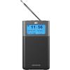Kenwood CR-M10DAB-H Radio compatta (DAB+, FM, Bluetooth, Line-In, presa per cuffie, funzione sveglia, colore antracite