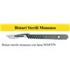 Farmacare BISTURI STERILE MONOUSO CON LAMA NUMERO 21 PER MEDICAZIONE E PICCOLA CHIRURGIA 10 PEZZI