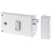 Yale Serrure en applique horizontale a fouillot - YALE - YAH37D - Blanc - 2 clés fournies - Version Droite