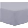 VISION Lenzuolo con angoli matrimoniale, 2 persone, 180 x 200cm con altezza da 30cm, Grigio, 100% Cotone