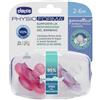 CHICCO GOMMOTTINO GIRL SILICONE 2-6 MESI 2 PEZZI ITA C