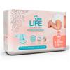 Ontex FREELIFE BY BEBECASH PANNOLINI NEW BORN TAGLIA 1 2-4 KG GIROVITA 30-41 CM 28 PEZZI