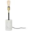 One Couture Lampada da terra Lampada da terra Lampada da tavolo Metallo Marmo Bianco Ottone Nero