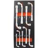 Fischer Darex 810912 schedario contenente 9 chiavi a bussola a cricchetto, Nero
