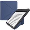 kwmobile Custodia Pieghevole Origami Compatibile con Kobo Forma Cover - Cover Magnetica Pelle PU eReader con Stand - blu scuro