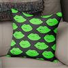 BonaMaison Fodera per Cuscino Neon Green & Fume Cotone e Copricuscini Federa per Divano Casa Soggiorno Camera da Letto Decorazione Interni ed Esterni, Dimensioni: 50x50 - Prodotta in Turchia