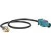 tomzz Audio 1500-035 Fakra (M) antenna adattatore spina a spina SMA (M) compatibile con Audi Seat Skoda VW GSM GPS DAB Navi