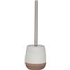 Sealskin Braid Scopino e Portascopino da WC, Ceramica, Sabbia, 11,5 x 11,5 x 26 cm