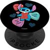 Disney Stitch Candy Hearts Buy Me Pizza Valentine's Day PopSockets PopGrip Intercambiabile