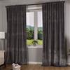 Gardinenbox Milano 20357 - Tenda oscurante in velluto con passanti, chiusura a cordoncino, accorciabile, 2 pezzi, altezza x larghezza 280 x 135 cm, colore: grigio