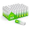 GP Batterie AA - Set da 40 | GP Extra | Pile Stilo AA Alcaline da 1,5V / LR06 - Lunga Durata