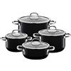 Silit Passion Pentola Set da 4 Pezzi Black
