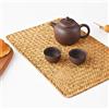 YANGQIHOME 4 Pezzi Rettangolari Tovagliette in Rattan Vimini, Tovagliette in Alghe Naturali, Tovagliette Intrecciate a Mano per Tavolo da Pranzo