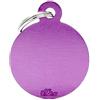 MY FAMILY MEDAGLIETTA BIG ROUND ALUMINIUM PURPLE MFB61
