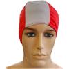 Tuttoperlapiscina 2000X Cuffie Nuoto in Poliestere Taglia Unica NO LOGO - Colore Rosso-Bianco